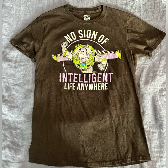 Disney Tops - Disney‎ Pixar Toy Story Buzz Lightyear Graphic T-Shirt Sz S